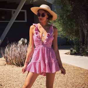 Gingham romper